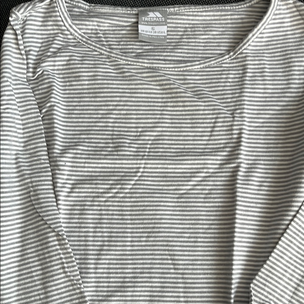 Trespass Gray Fitted Long Sleeve Tee